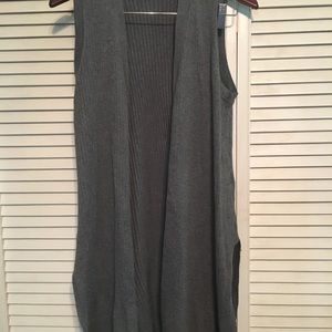 Grey Ribbed Vest